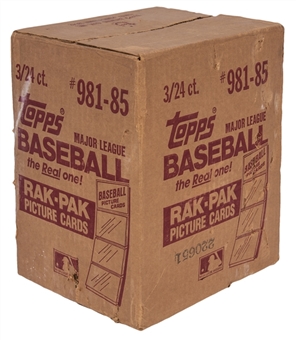 1985 Topps Baseball Unopened Rack-Pack Case (3 Boxes)